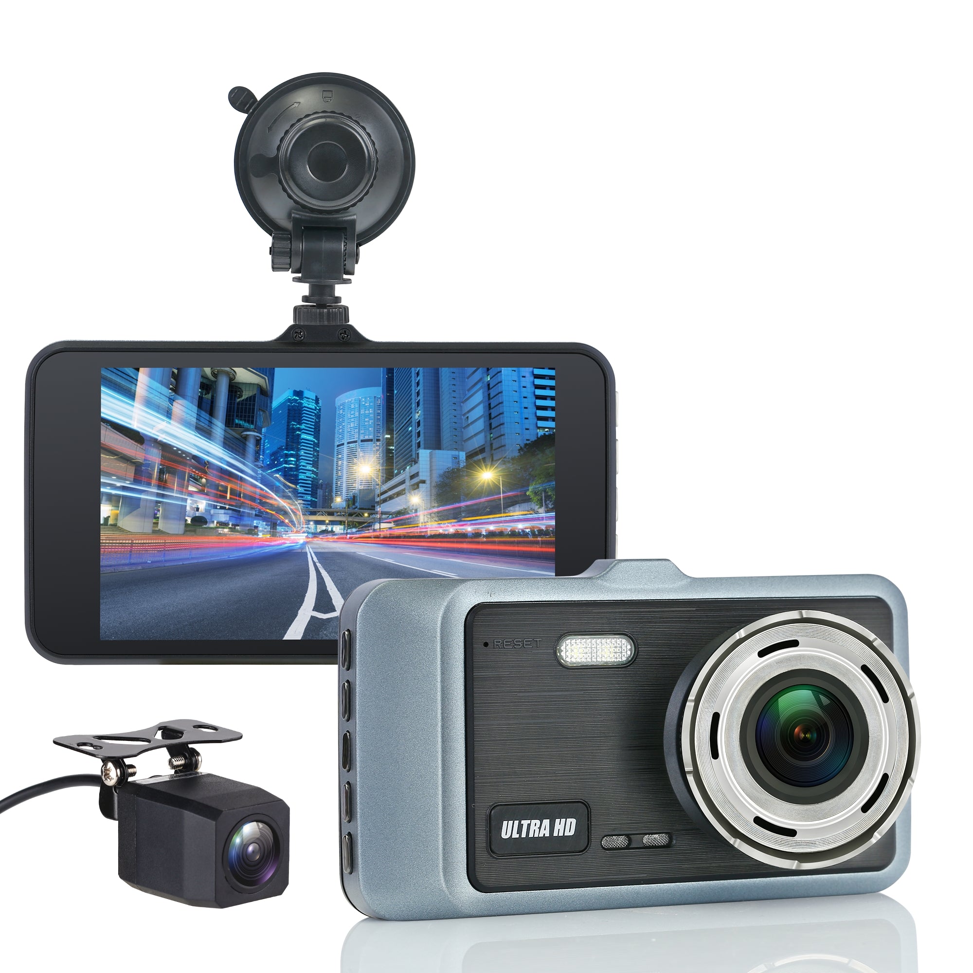 2K Touchscreen WiFi Car Video Recorder, 170° Ultra Wide-Angle 2.0 Aperture Camera Lens, Built-In WIFI Connected with App, Super Night Vision, HDR Image Enhancement, Motion Detection Function, Built-In Gravity Sensor, Supports 24-Hour Parking Surveillance