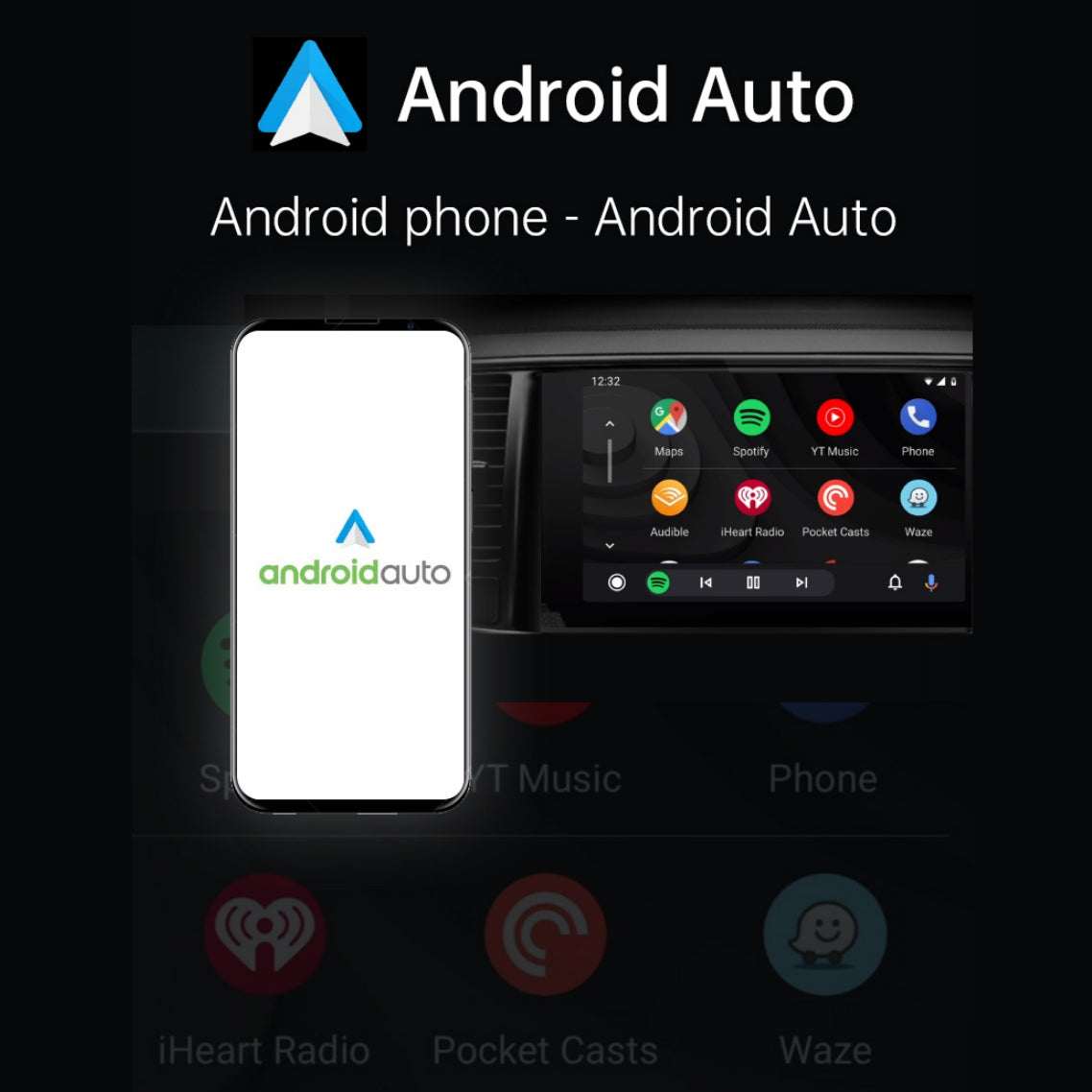 Wired to Wireless CarPlay and Android Auto Adapter, 2-in-1 Dual System Support Wireless Adapter, Plug and Play, Auto Connection , for Cars from 2014 with Factory Wired Carplay and Android Auto