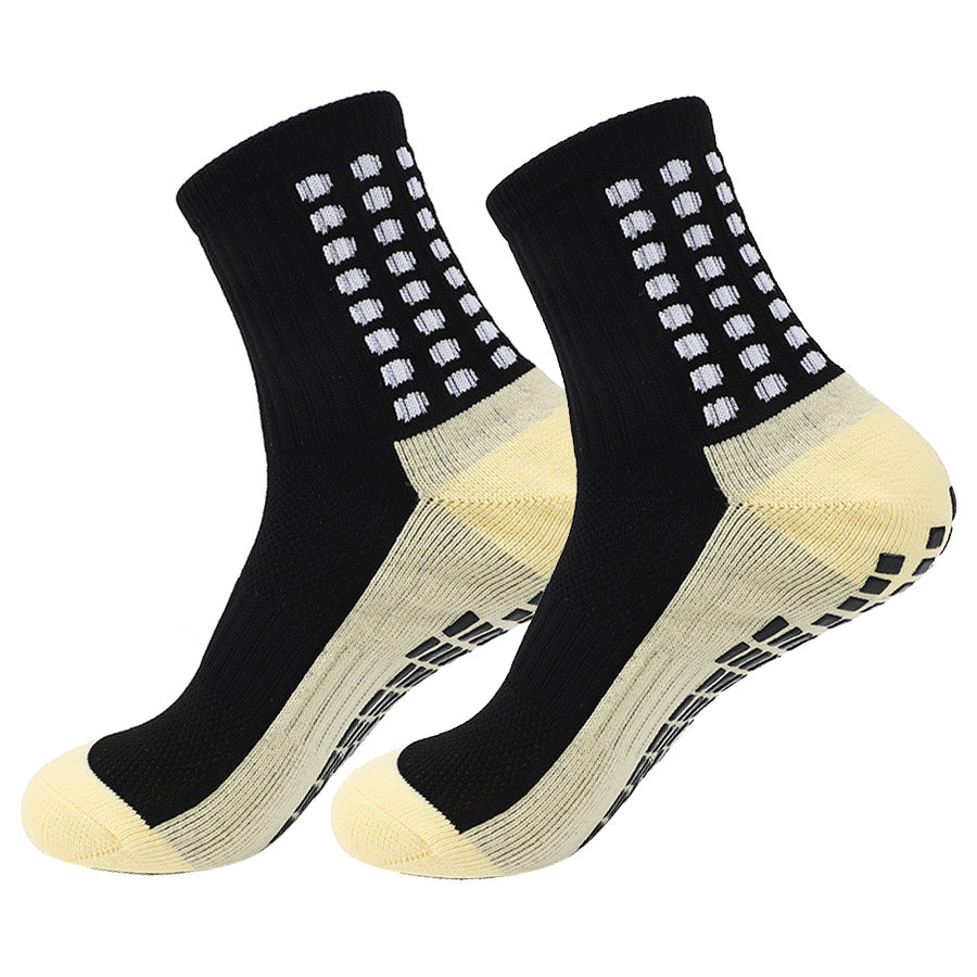 Professional Anti-slip Sports Socks Set - Grip Sports Socks and Shin Guard Sleeves, Non-slip Mesh Breathable Soccer Socks, Comfortable Athletic Socks, Yoga Socks, For All Seasons